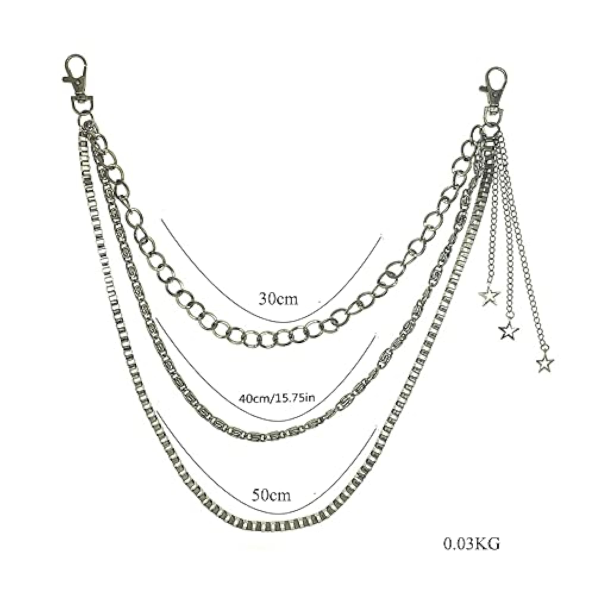 Vintage Harajuku Punk Pants Chain, Stylish Accessory