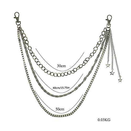 Image of Vintage Harajuku Punk Cool Pants Jeans Chain Fashion Body Jewelry Accessory for Women Girls Cute Waist Chain