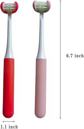 Miniatura 6 de FOREVIVE Cepillos de dientes para niñas de 8 a 12 años, cerdas suaves, suaves y suaves para un cuidado completo de los dientes y las encías