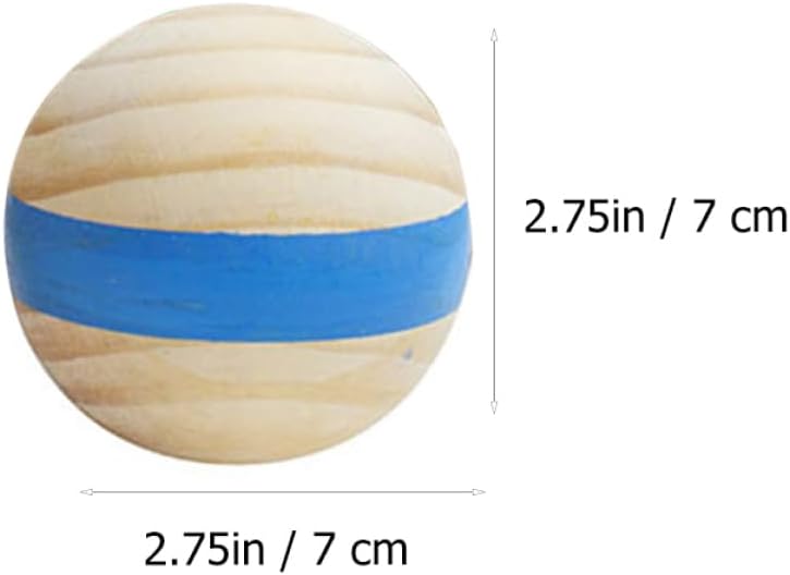 POPETPOP 7Pcs Creative Wooden Balls for Outdoor French Style Bocce Game for Lawn Play Smooth and Safe Design for Fun Summer for Backyard Activities