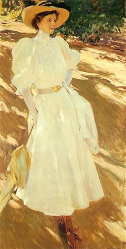 Lienzo Maria En La Granja Joaquin Sorolla soluciona paredes vacias con arte de 60x90cm