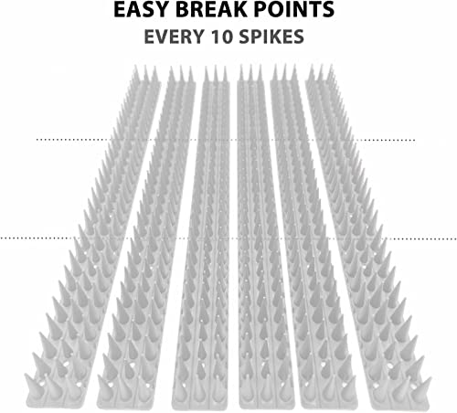Wall & Fence Spikes, Security Spikes, Stop Climbing Over Walls and Fences, Ideal for Keeping Pigeons Birds, Squirrels - Image 2