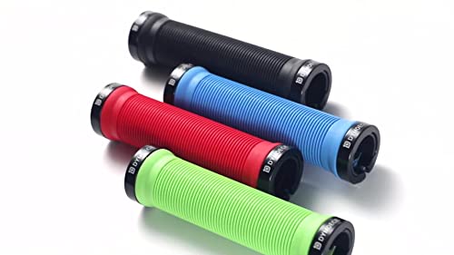Image of Dymoece Bike Handlebar Grips,Bicycle Handle Grip Ergonomic Design Dual Lock-on for Mountain Bike MTB BMX Foldable Downhill