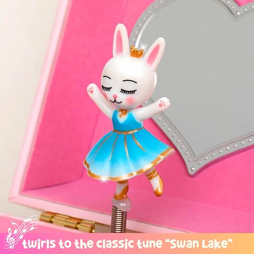 Image of Giggle & Honey Musical Ballerina Jewelry Box for Girls | Music Boxes for Little Girls | Toddler Jewelry Box for 4 Year Old Kids | Toys for Toddlers | Birthday Gifts for Kids 5, 6, 7, 8, 9 Years