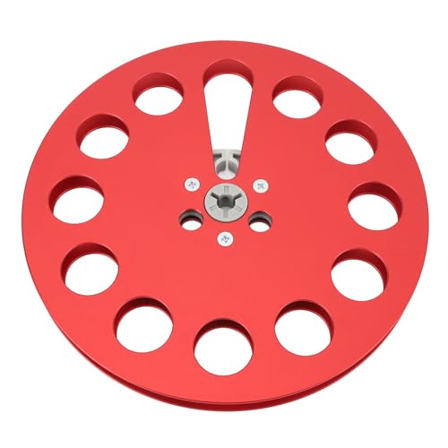 Generic Carrete de Cinta Vacía, Cinta de Sonido de Aluminio de Aluminio Universal Resistente a la Flexión para Grabar para Grabar (rojo)