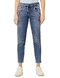 Cecil Damen B375447 Jeanshose Loose, Mid Blue Used Wash, 33W / 28L