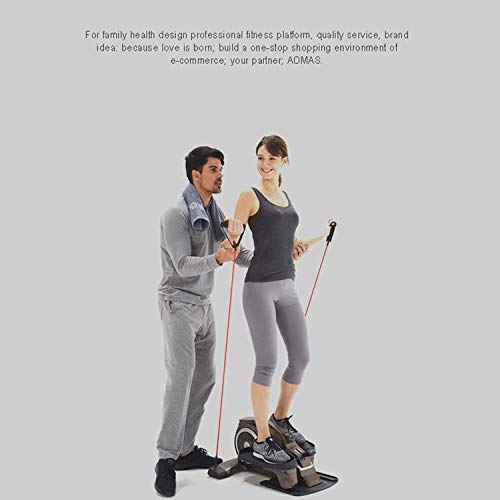 Image of Stepper Exercise Bike Under Desk Elliptical Sit and Stand Cycle Machine with Large Pedal and Stable Base Fitness Home Aerobic Workout