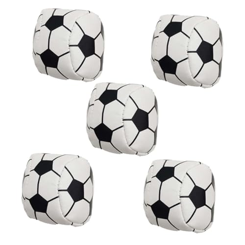 POPETPOP 5Pcs Soccer Shaped Sandbags for Durable Outdoor Playthings for Fun and Active Play for Soccer Goals and Outdoor Games