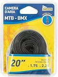 On Bike Camera D’Aria Bici 20" X 1.75-2.10 – E.T.R.T.O. 47-406, Alta Resistenza Per Bici Bambino, BMX E Pieghevoli, Valvola Schrader, Montaggio Facile E Tenuta Affidabile