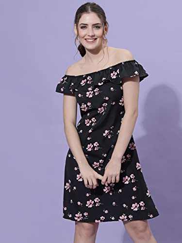 Image of OOMPH! Women's Crepe A-Line Mini Dress
