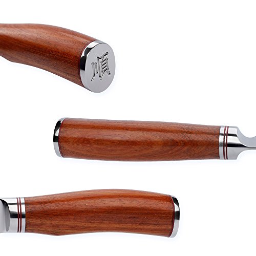 Sunlong Sushi Sashimi Yanagi Raw Knife 10'' - Japanese Damascus Steel - Kitchen Porfessional Fish Meat Carving Knife - Boodwood Handle #TOP2