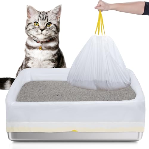 Paulmele Stainless Steel Litter Liners 20ct