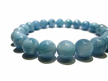 Amazon.co.jp: ラリマー ブレスレット 約8.5mm 天然石