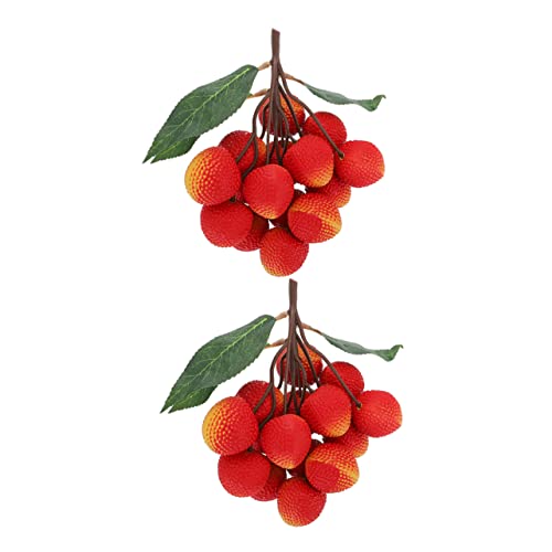 ADOCARN Decoración De Frutas Artificiales Cadenas De Simulación De Lichis para Ventanas y Exhibiciones Cabezas