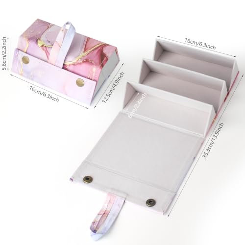 Image of Sunglasses Travel Case,Foldable Eyeglasses Case, Portable Multiple Glasses Case for Women Men Girls