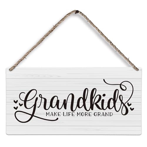 Huestergrandparentswoodplaquesigngrandkidswalldecorgrandparentsgrandmagrandpagiftsfromgrandkidsgrandchildrengrandkidsmakelifemoregrandhomewallhangingdecor12x6inches Urban Country Home Decor Huester grandparents wood plaque sign grandkids wall decor grandparents grandma grandpa gifts from grandkids grandchildren grandkids make life more grand home wall hanging decor 12×6 inches urban country home decor