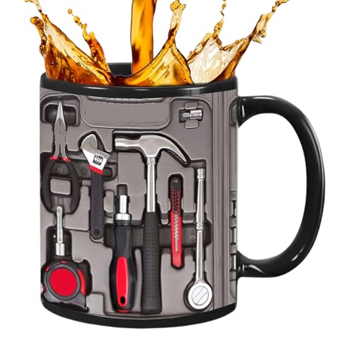 Taza genérica de cerámica – Taza mecánica para el desayuno | Taza retro,para el trabajo en casa la pausa la relajación por la mañana por la noche la cocina