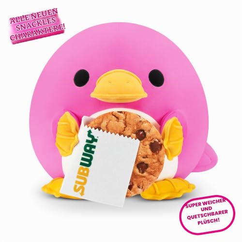 Snackles, Series 2, Platypus (Subway, Cookie), Plush Toy, Cuddly Squishy Comfort Plush with License Snack Brand Accessory, Small (20 cm)… – Ansicht 2