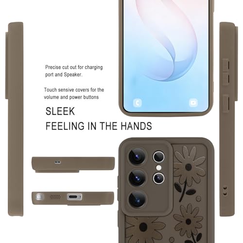 Image of Compatible with Samsung Galaxy S26 Ultra Case, Brown