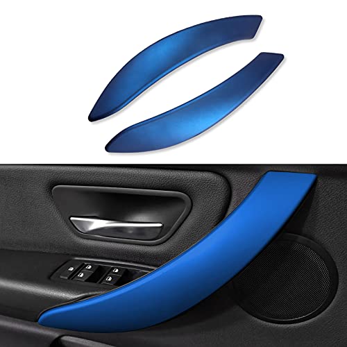 OYDDL 2 unidades, para puerta de coche, para decoración de interior de coche, compatible con BMW Serie 3 4 F30 F31 F32 F34 F36 3GT Accessories (azul) Cover