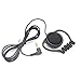 50 Pack Single Side Earphone Mono Stereo Earpiece Soft Ear Hook Earphone One Ear Headphone for Tour Guide System