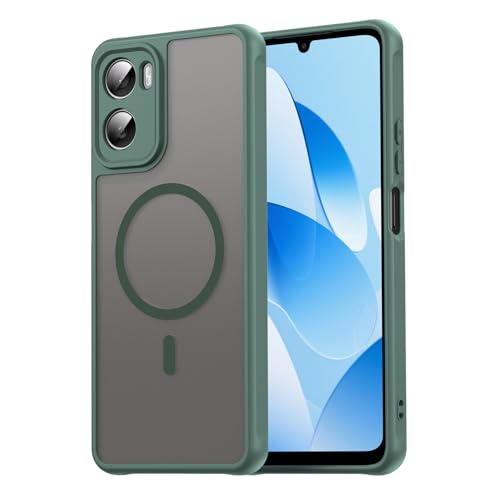 Image of Compatible with Motorola Moto G06 Power Case Cover,Compatible with MagSafe,Anti-Fall,Compatible with Motorola Moto G06 XT2535-1 XT2535-2 XT2535-14 Cell Protective Phone Case Green