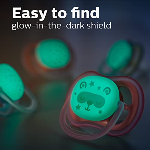 Philips Avent Ultra Air Nighttime, 6-18 Months Pacifier, Blue, Pack Of 4, Scf376/43 #TOP3