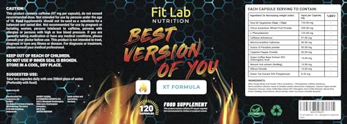 Fit Lab - Best Version of You, Food Supplement - Gym Essentials -120 Capsules - Vegan, Halal and Vegetarian Supplements for Women and Men - 60 Days Supply - Image 6