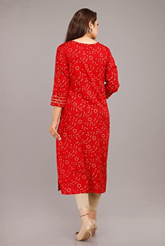 Image of Women's Rayon Straight Kurti(DC-6)