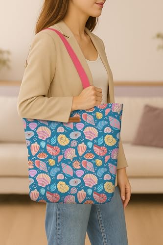Image of The Purple Tree Eco-Friendly Canvas Tote Bag, Sustainable, Reusable Shopping, Beach, Travel or Everyday Tote, Wide Tote Bag