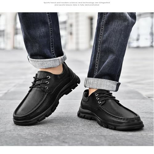 Business Casual Shoes Men Men's Leather Dress Walking Shoes, Tennis Oxfords, Casual Business Work Shoes4