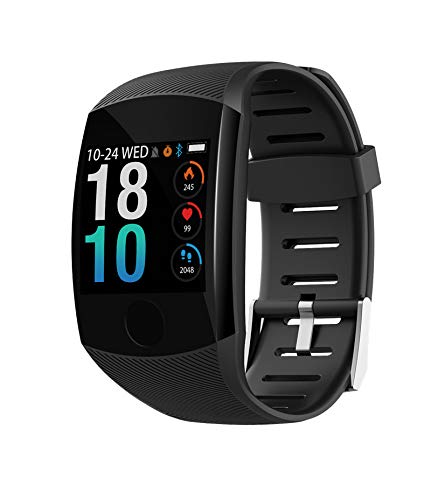 OOFAY Q11 Smart Watch Long-Term Standby IP67 Waterproof Heart Rate Blood Pressure Monitoring Multiple Sports Modes, 2 Pack,Black