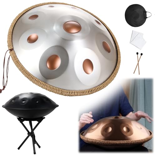 Steel Tongue Drum 9 Notas 22 Pulgadas D Minor 440Hz miniatura 1