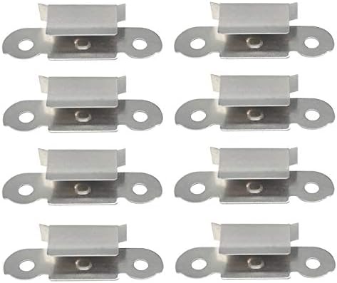 Sunhokey Hot Bed Glass Platform Fixation Fix Clamp Clip Stainless Steel, Compatible with Ultimaker 2 3D Printer (Silver-Fixation Fix Clamp)