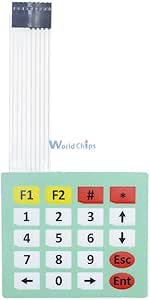 Amazon.com: Membrane Switch 20 Key 4x5 Matrix Array Keypad Keyboard ...