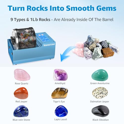 KomeStone 4LB Brushless Rock Polisher