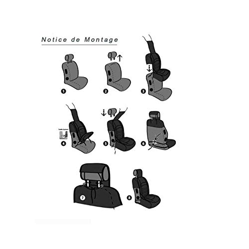 Couvre siege Trafic 2 confort gris pour rouler sans fatigue en camionnette - 6