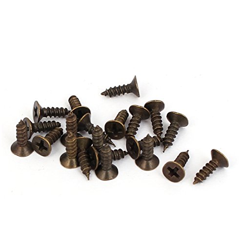 sourcing map Büro Bibliothek Datei Schublade Tag Metall-Etiketten-Halter Bronze-Ton 10 Stück