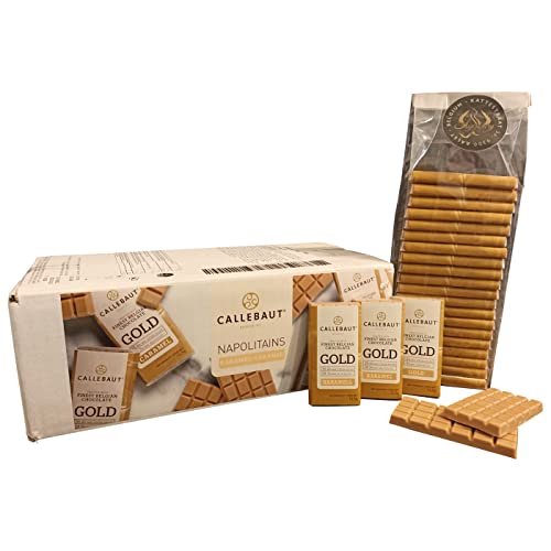 Legendary und Callebaut Napolitains feinste Belgische GOLD Weiße Schokolade 30,4% Kakao mit Karamell, mundgerechte 13,5g… – Bild 4