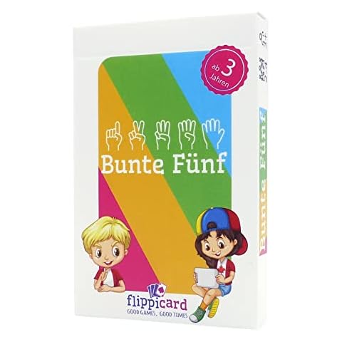 Flippicard Bunte Fünf - Kartenspiel Cover