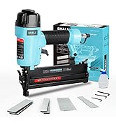 SHALL 18 Gauge Pneumatic Brad Nailer, 2 in 1, 18 GA Air Nail Gun and Crown Stapler, 800 Counts Br...