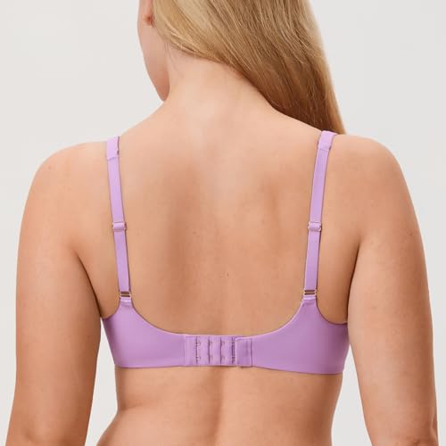 Image of DELIMIRA Women's Confishape Unlined Balconette Bras | Underwire, Supportive, No Padding, Tshirt Bra, Full Coverage, Plus Size