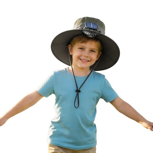 Chapeau eventail solaire enfants contre coups de chaud chapeau ajustable