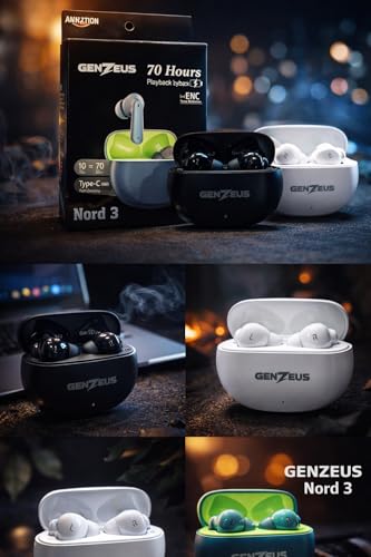 Image of Nord 3 True Wireless in-Ear Earbuds with Hybrid ANC, 360 Spatial Audio, 12.4mm Dynamic Bass Driver, Upto 45Hrs Battery and Fast Charging (Grey)