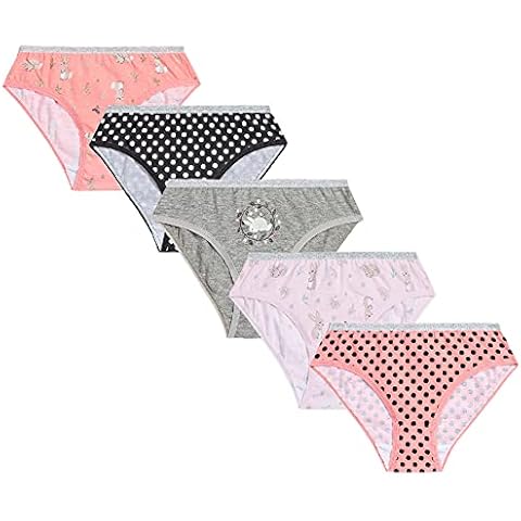 5 Pairs Glitter Girls Briefs by Metzuyan Cover