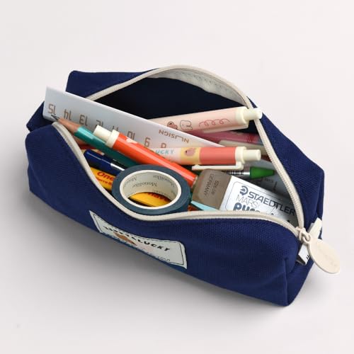 Image of Monolike Block Pencil case (Happy and Lucky Block Pen case, Indigo)