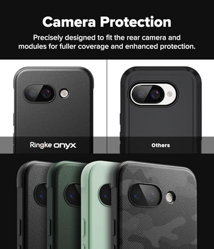 Image of Ringke Onyx for Google Pixel 9a Case [Feels Good in The Hand] Oil & Dirt Resistant, Enhanced Camera Lens Protection, Comfortable Grip, Non-Slip, Lightweight Cover - Black | Feels Good in The Hand
