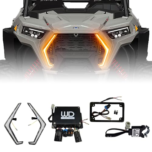 WD Electronics Compatible with Polaris RZR LED Fang Light Kit, Easy Install Plug and Play With Column Switch