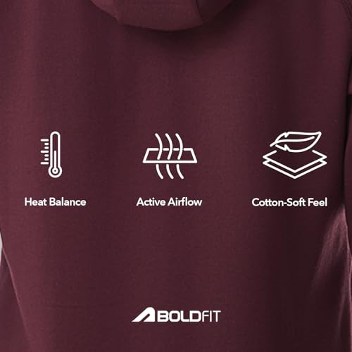 Image of Boldfit Sweatshirt for Woman Long Sleeve Hoodies for Women Full Zipper Winter Jacket for Woman Lightweight Winter wear for Women Stylish