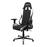 DXRacer FH11/NW Black White Formula Series Racing Bucket Seat Office Chair Gaming Ergonomic with Lumbar Support